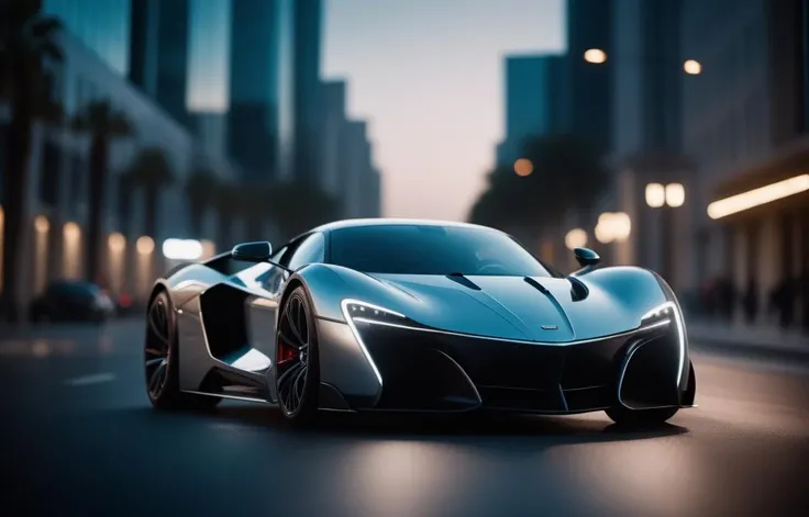 cinematic film still futuristic car . shallow depth of field, vignette, highly detailed, high budget Hollywood movie, bokeh, cinemascope, moody, epic, gorgeous, film grain, grainy