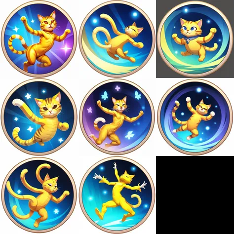 Game Icon Research Institute, game icons, Wanflat, a cat dancing in the sky
<lora:GameIconResearch_skill4_Lora:0.5>