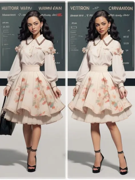 <lora:LCM_LoRA_Weights_SD15:0.8> XGRAPH-Real-Kinkau, (CharacterSheet:1.2), (multiple views, full body, upper body, headshot, reference sheet:1.3)
Jenny_McSloot wearing
midi skirt, silk blouse, and kitten heels
Multiple views of the same character in the same outfit. <lora:CharacterDesign_Concept:1.0>