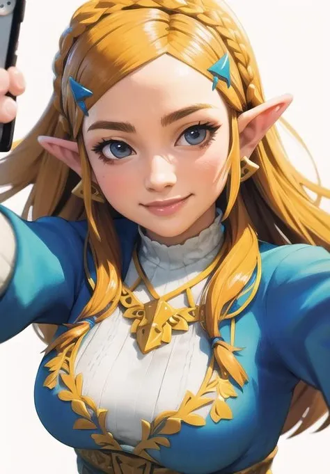 ((Best Quality)), ((first work)), (be familiar with), Perfect Face, sexy, Charm, ((4K)), Big Boobs, Princess Zelda