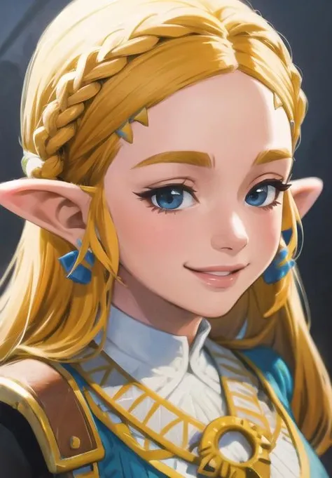 (Photo:1.3), highdetail, <lora:Zelda:0.8>, Zelda, smile,, (masterpiece, best quality, detailed:1.3)