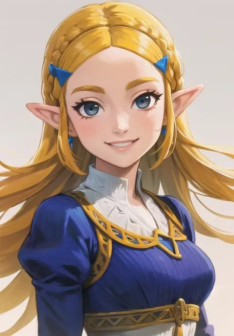 (Photo:1.3), highdetail, <lora:Zelda:0.8>, Zelda, smile,, (masterpiece, best quality, detailed:1.3)