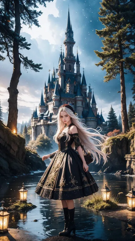 (masterpiece, high quality, best quality:1.2), fantasy style,
(1girl, woman), long hair, leather,
enchanted forest, wisdom, powerful energy, detailed landscape, magic in the air, stardust, night sky, whimsical atmosphere, dreamlike world, (christmas background), christmas costume,
extremely detailed, extremely intricate, fine texture, Extremely high-resolution details, detailed hair, sharp focus, low contrast, soft cinematic light, (vibrant colors, dinamic colors:1.2), HDR, (Epic scenery:1.05), (beautiful scenery:1.05), (detailed scenery:1.05), (intricate scenery:1.05), (wonderful scenery:1.05),