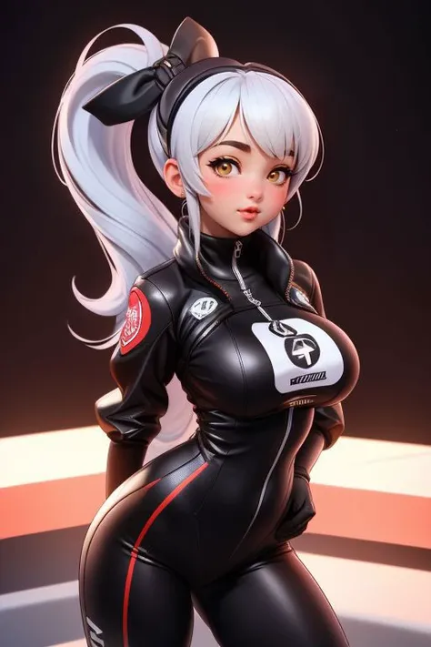 18yo,(marie rose face:1.3),(high quality:1.1),3d,(realistic:0.8),huge boobs,<lora:half_ponytail_hairstyle:0.1> half_ponytail_hairstyle,<lora:gym_outfit:0.1> gym_outfit