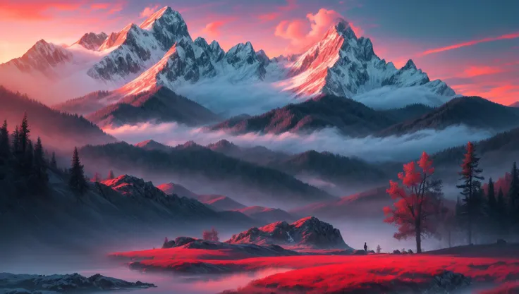 ((masterpiece:1.4,best quality)), cloud, outdoors
(mountains), spring glade, scenery, sky, winter,
(early morning:1.4),morning red, high detail, abundant, 8k, high detail, wallpaper,
<lora:more_details:1.5>, <lora:landscapes-6-2023-04-27-120356-6faaedf2:0.6>