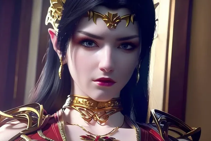 (RAW photo:1.2), (photorealistic:1.4),(intricate details:1.2),(masterpiece:1.3),(best quality:1.4), (ultra highres:1.2),<lora:koreanDollLikeness:0.3> ,,1girl, solo, jewelry, earrings, pointy_ears, necklace, <lora:MEIDUSHAchangfu_20230725202256:0.4> <lora:meidusha_nianfan_v1:0.7>