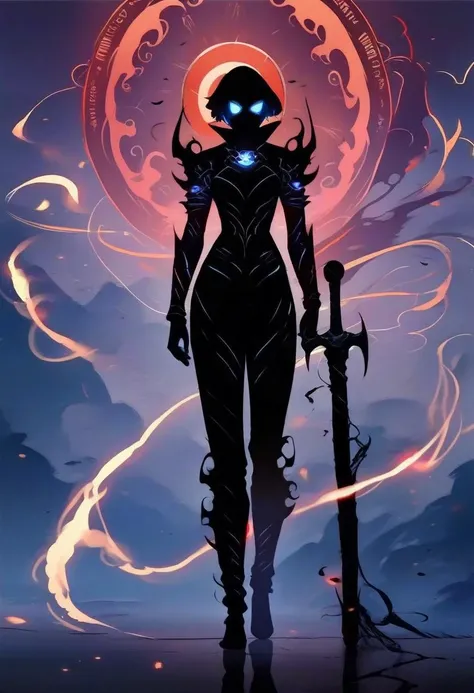 <lora:Shadow_Style_for_Pony:1> shadow person, female, black silhouette, score_9, score_8_up, score_7_up, score_6_up, score_5_up, score_4_up, hd, (ultra hd quality details), 8K, druid, source_anime, Illustration, official artwork, anime style, wallpaper, official art