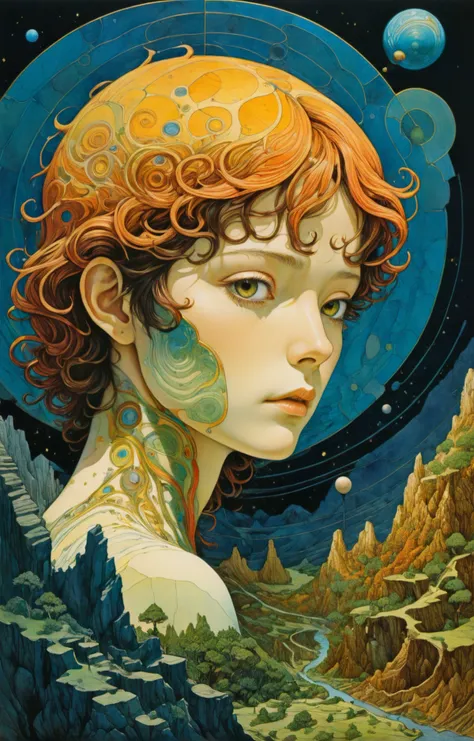 triadic colors, head and shoulders, solo, illustration, 2d, 1970s sexploitation BREAK triadic colors, illustration, 2d, dark and moody makino painting of an old topographical map, complex lines and fractal shapes, cinematic oil painting <lora:makinostyle:0.6>. moebius, Milo Manara, Jean-Claude Forest, Paolo Eleuteri Serpieri, Miyazaki, storybook detailed illustration, cinematic, ultra highly detailed, tiny details, beautiful details, mystical, luminism, vibrant colors, complex background BREAK moebius, Milo Manara, Jean-Claude Forest, Paolo Eleuteri Serpieri, Miyazaki, storybook detailed illustration, cinematic, ultra highly detailed, tiny details, beautiful details, mystical, luminism, vibrant colors, complex background <lora:xl_more_art-full_v1:0.5>