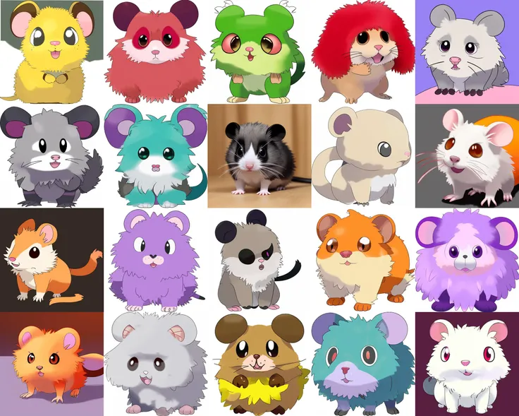 cute fluffy rat mouse hamster with big cute eyes __color__ <hypernet:freepoke:1>