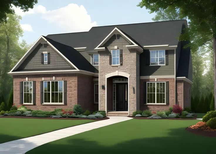 urban 2 story house