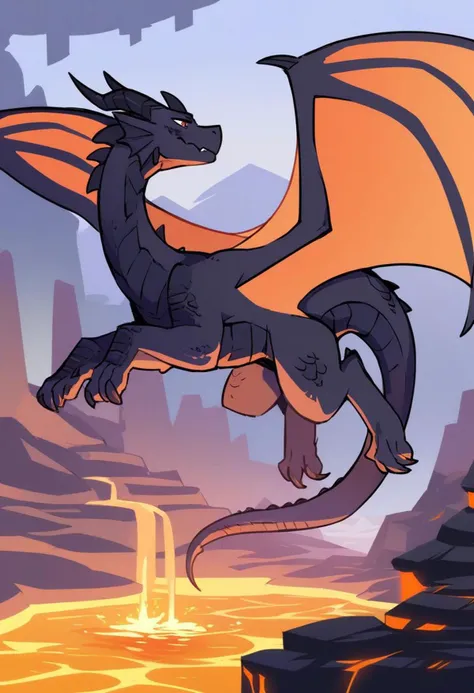 score_9, score_8_up, score_7_up, score_6_up, score_5_up, score_4_up, source_anime,
BREAK
solo, dragon, fantasy, flying, from side, lava, scales, western dragon, wings