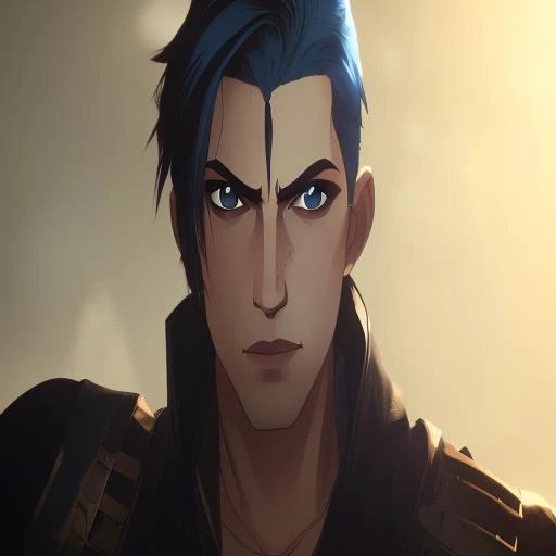 A man with wings and tail, a blue eyes, white cut hair, beautiful dynamic dramatic dark moody lighting, shadows, cinematic atmosphe, leagueofstyle