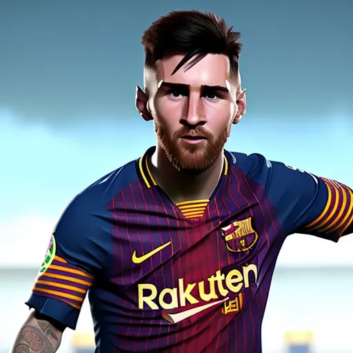Messi, leagueofstyle style characters, unreal engine 5, octane render, detailed, leagueofstyle
