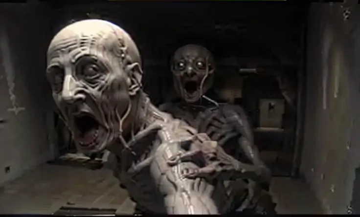 High detail quality, screengrab of a frame from the movie, SCP style, VHS, VHS footage of, scp096, smooth, face in the frame, body symmetry, horror shot, two characters <lora:fftage:0.7> <lora:VHS3:0.7>
<lora:scp096:1>