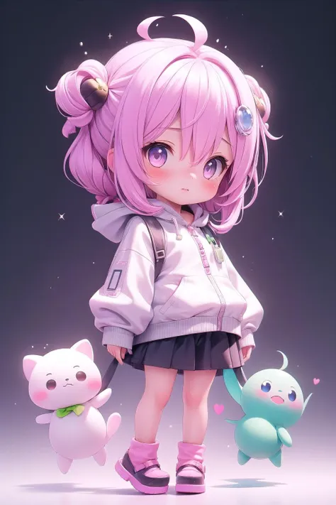 (masterpiece),  1girl,  chibi,  alien