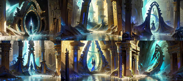 (otherworldly, otherworldly atmosphere, otherworldly appearance), highly insanely detailed, masterpiece, top quality, best quality, highres, 4k, 8k, RAW photo, ((ancient egyptian theme:1.2)),
tentacle dress, (underwater),
Homestay, Resort, Guest House,
<lora:Eldar_World:0.8>, Eldar_World, scifi, building, structure, still life, blue glow, blue theme, swirling energy, underwater, aquarium, (fantasy world)