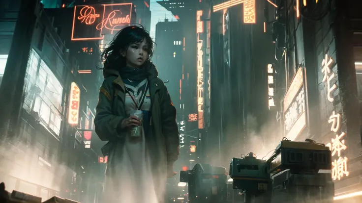 ((Best quality)), ((masterpiece)), (highly detailed:1.3), cyberpunk noodle bar at night in the rain,city, cinematic, inspired by bladerunner, inspired by syd mead,HDR (High Dynamic Range),,Ray Tracing,NVIDIA RTX,Super-Resolution,Unreal 5,Subsurface scattering,PBR Texturing,Post-processing,Anisotropic Filtering,Depth-of-field,Maximum clarity and sharpness,Multi-layered textures,Albedo and Specular maps,Surface shading,Accurate simulation of light-material interaction,Perfect proportions,Octane Render,Two-tone lighting,Low ISO,White balance,Rule of thirds,Wide aperature,8K RAW,Efficient Sub-Pixel,sub-pixel convolution,light scattering,Tyndall effect,<lora:Blade Runner v.2.2:0.8>