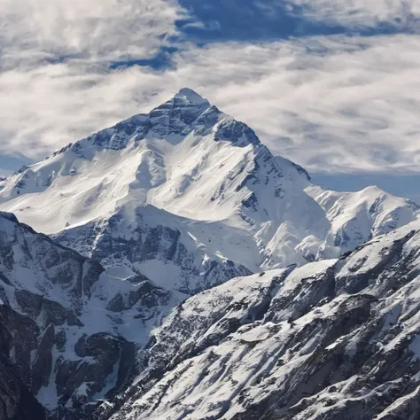 picture of snow mountain, smxl, bright sunny day, vivid, high contrast   <lora:snowmountxl_v1:1>