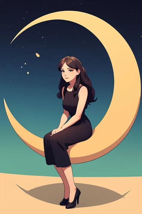 (masterpiece, best quality), 1girl,  <lora:sitting_on_the_crescent_moon:1> sitting on the crescent moon