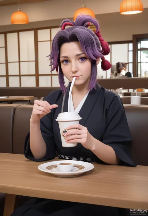 zPDXL, 3d, realistic, raw, photo, ultra-detailed, 8k uhd, irl, photo-realistic BREAK
1girl,cute,young, solo,kochou shinobu_\(DEMON SLAYER\)
adapted costume,sitting at a cafe, drinking tea,