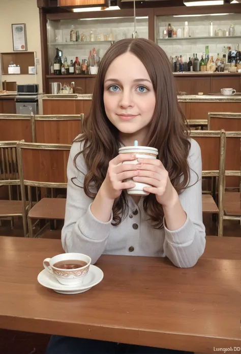 zPDXL, 3d, realistic, raw, photo, ultra-detailed, 8k uhd, irl, photo-realistic BREAK
1girl, cute, beautiful 20yo, young, solo, Leonardo da Vinci\(fate\), adapted costume,sitting at a cafe, drinking tea,