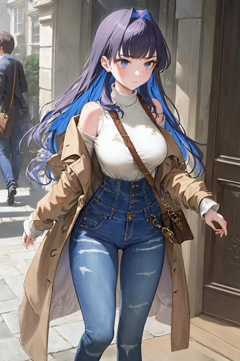 (((masterpiece))), (best quality),(highres)Ouro Kronii, 1girl, solo, long hair, multicolored hair, breasts, pants, bag, sweater, coat, turtleneck, denim, jeans, handbag, turtleneck sweater, high-waist pants, bare shoulders <lora:character-ouro_kronii-milf-v1:1>,,in the morning, no human, close up portrait, outdoors, looking away,
London Suburbs, European style architecture, Classical, Gothic, Baroque, Renaissance, Neoclassical,