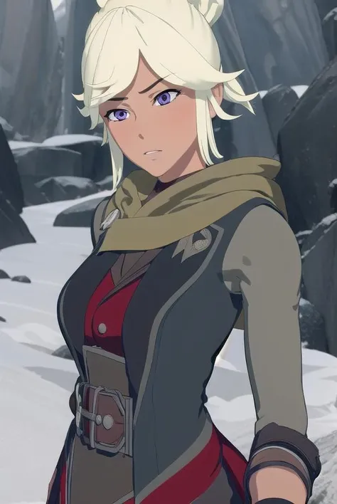 robynhill, <lora:robynhill-lora-nochekaiser:1>,
robyn hill, blonde hair, (purple eyes:1.1), dark skin, dark-skinned female, short hair, ponytail,
BREAK gloves, boots, black gloves, belt, pants, fingerless gloves, scarf, black footwear, coat, brown pants,
BREAK outdoors, nature, forest, night, sky, moon,
BREAK looking at viewer, (cowboy shot:1.5),
BREAK <lyco:GoodHands-beta2:1>, (masterpiece:1.2), best quality, high resolution, unity 8k wallpaper, (illustration:0.8), (beautiful detailed eyes:1.6), extremely detailed face, perfect lighting, extremely detailed CG, (perfect hands, perfect anatomy),