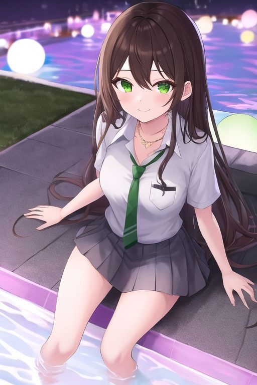 Nighttime pool with pink lighting | ナイトプール v1.0a