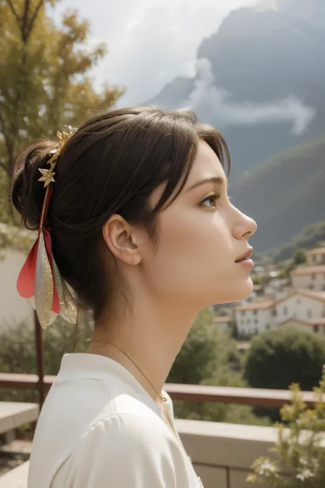 1girl, [ (stylized by Jacob Hashimoto:1.3) and (Yuumei:1.3) and (Mary Jane Ansell:1.1) ::17], artistic Renderman, fairy tale, profile of a ([Creature|Ranch house]:1.3) , the Creature is very Glam and Universal, Collectable Provence in background, Nepalese foliage and Alien planet in background, Thunderstorm, soft focus, Simple and clean, Hopeless, Brutalist, Ethereal Lighting, 800mm lens, two colors, behance, halation, arthouse, beautiful