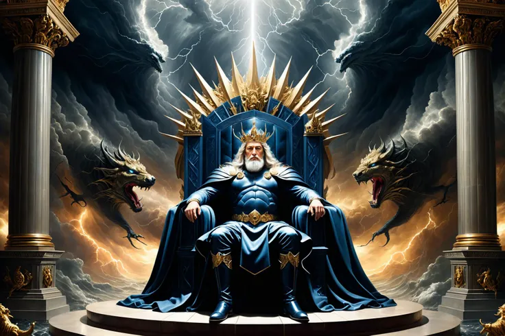 photorealistic digital illustration, superrealism, The god of Storms and Tempests sitting on his throne in an opulent throne room, <lora:xl_more_art-full_v1:0.4>, <lora:EnvyBeginningOfTimeXL01:0.7>