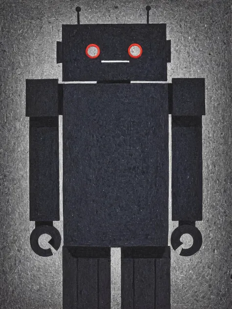 drawing, by Brian Selznick,(old dirty, broken robot:1.4), vivid colors <lora:Brian_Selznick_Style_XL:0.8>