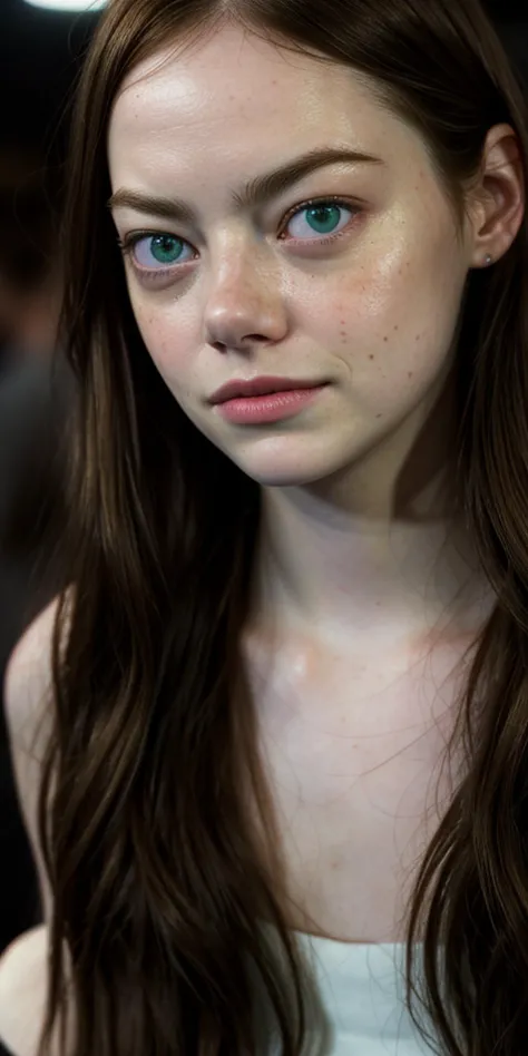 Ultra realistic high definition 20 years old Emma Stone real life actress, Ultra realistic high definition asymetrical superb micro detail big green eyes, Seductrice eyes, sensual mouth, Ultra realistic high definition micro detail superb glossy lips, Ultra realistic high definition micro detail superb real life detailed skin, Ultra realistic high definition micro detail superb hair, Soumise look, Short nails, Asymetrical hands with 4 fingers and 1 thumb, simple smile, (((Look at viewers))), Provocative sexy dress, night club at the bar taking drink, random jewlery, sks woman,<lora:locon_emmastone_v1_from_v1_64_32:0.4>, RAW candid cinema, 16mm, color graded portra 400 film, remarkable color, ultra realistic, textured skin, remarkable detailed pupils, realistic dull skin noise, visible skin detail, skin fuzz, dry skin, shot with cinematic camera, detailed skin texture, (blush:0.5), (goosebumps:0.5), subsurface scattering