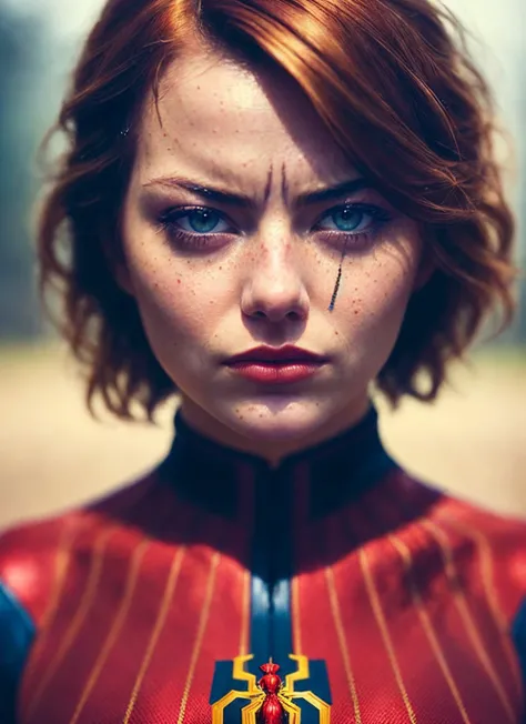 A stunning intricate full color photo of (sks woman:1),wearing a spideman costume, epic character composition, by ilya kuvshinov, alessio albi, nina masic, sharp focus, natural lighting, subsurface scattering, f2, 35mm, film grain, <lyco:emmaStone_v10:1>