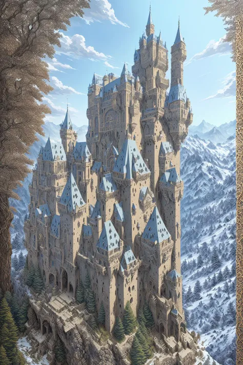 <lora:y4m3r-lora-fc-V1:1>, A forbidden castle high up in the mountains, pixel art, (intricate details:1.12), hdr, (intricate details, hyperdetailed:1.15), (natural skin texture, hyperrealism, soft light, sharp:1.2), game art, key visual, surreal