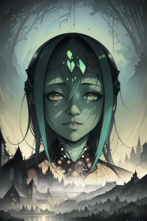 <lora:y4m3r-lora-fc-V1:1>, A highly detailed anime illustration, landscape, vintage, dreamy, drawing, trending on artstation, UHD, (((by Quentin de Warren))):1.8, atmosphere, luminosity