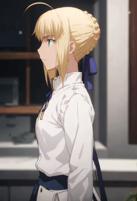 (safe:1.10), best quality, masterpiece, highres, solo, (saber_fatestaynightufotable:1.10), profile, from side, upper body, anime_style, 21 <lora:saber_fatestaynightufotable:0.80>