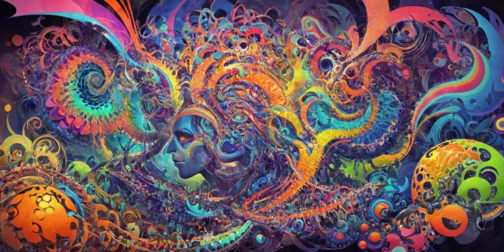 A psychedelic trippy picture <lora:drdjns:0.8> psychedelic art, drdjns style <lora:greg_rutkowski_xl_2:0.8> greg rutkowski <lora:hipoly_3dcg_v7-epoch:0.8> <lora:add-detail-xl:0.8>