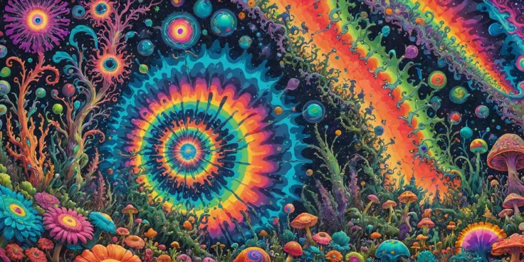 A psychedelic trippy picture