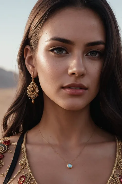 1girl, Egyptian princess, (masterpiece:1.3), (8k, photorealistic, RAW photo, best quality: 1.4), (1girl), beautiful face, (realistic face), (black hair, short hair:1.3), beautiful hairstyle, realistic eyes, beautiful detailed eyes, , cute, young, slim, gold jewelry, nude, shiny skin, princess's chambers, canopy, sky, pool, back view, looking back, closeup, from below, low angle,, naughty_face, blush, parted lips, half-closed_eyes, ExpressiveH