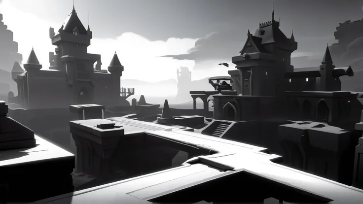 <lora:WhiteboxStyleXL:1>WhiteboxStyle Haunted Scottish Castle: Ghost hunts, tapestry puzzles, stormy landscapes, historical quests, kilted specters. monochrome, ambient occlusion, <lora:WhiteboxStyle:0.8> WhiteboxStyle, Future Tokyo Hovercar Racing: High-tech courses, aerial stunts, neon cityscapes, upgrade shops, rival gang races., (Masterpiece:1.3) (best quality:1.2) (high quality:1.1)