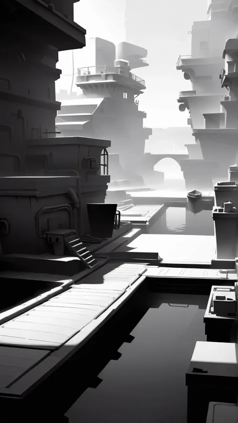 <lora:WhiteboxStyleXL:1>WhiteboxStyle foggy harbor monochrome, ambient occlusion, <lora:WhiteboxStyle:0.8> WhiteboxStyle, sewer, (Masterpiece:1.3) (best quality:1.2) (high quality:1.1)