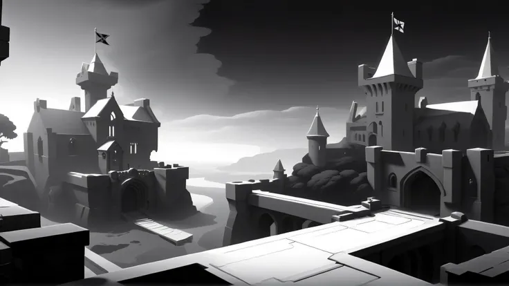 <lora:WhiteboxStyleXL:1>WhiteboxStyle Haunted Scottish Castle: Ghost hunts, tapestry puzzles, stormy landscapes, historical quests, kilted specters. monochrome, ambient occlusion, <lora:WhiteboxStyle:0.8> WhiteboxStyle, space colony, (Masterpiece:1.3) (best quality:1.2) (high quality:1.1)