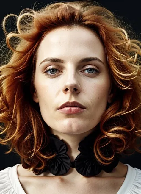close up portrait of sks woman , by Flora Borsi, style by Flora Borsi, bold, bright colours, ((Flora Borsi)), by Imogen Cunningham, <lora:lora-small-antje-traue-v1:1>