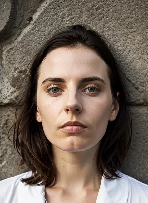 portrait of sks woman in Buenos Aires, at the Recoleta Cemetery, by Flora Borsi, style by Flora Borsi, bold, bright colours, ((Flora Borsi)), by Edward Weston, <lora:lora-small-antje-traue-v1:1>