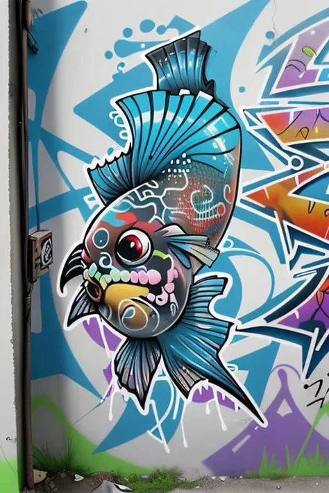 graffiti fishpunk