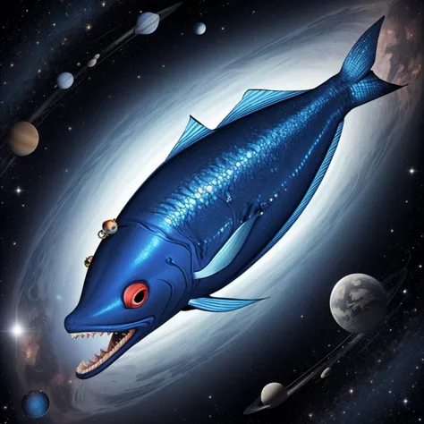 space fish eating gods