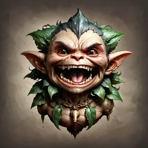 mandragora homunculus crying with open wide mouth, sad expression, featured, artstation, game asset <lora:ParchartXL-1.2.1:1>