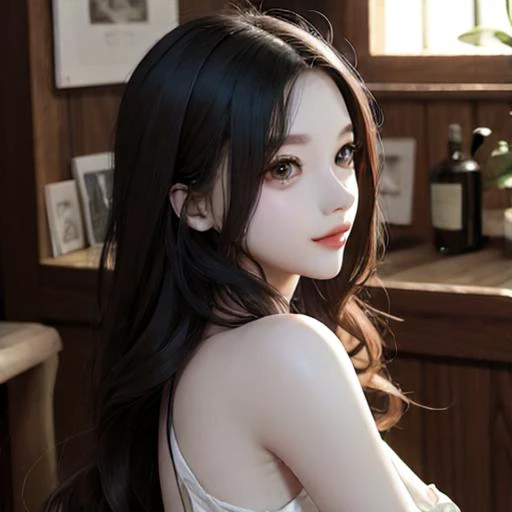 beauty girl, <lora:K-Surgery:0.5>, very long hair,