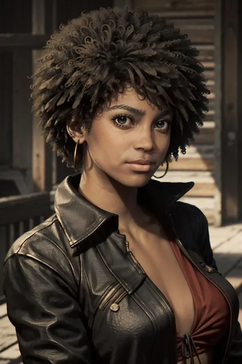 ((ultra detailed, masterpiece, best quality))
<lora:Mafia3Roxy:0.8>
Mafia3Roxy, 1girl, solo, afro, brown eyes, very dark skin, portrait