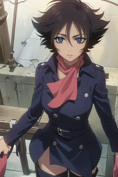 wolfsrainblue, <lora:wolfsrain blue-lora-nochekaiser:1>,
wolfsrain blue, short hair, black hair, blue eyes,
BREAK thighhighs, boots, shoes, scarf, high heels, zettai ryouiki, coat, thigh boots,
BREAK outdoors,
BREAK looking at viewer, (cowboy shot:1.5),
BREAK <lyco:GoodHands-beta2:1>, (masterpiece:1.2), best quality, high resolution, unity 8k wallpaper, (illustration:0.8), (beautiful detailed eyes:1.6), extremely detailed face, perfect lighting, extremely detailed CG, (perfect hands, perfect anatomy),